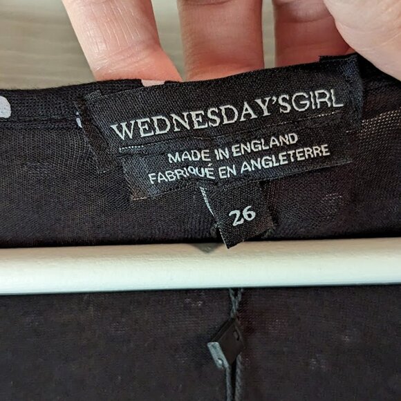 Wednesdays Girl black and white polka dot dress stretchy size 26  NWT - Picture 10 of 12